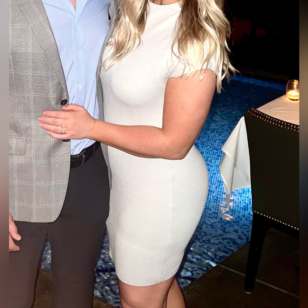 Zara Gray Mini Dress